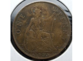 Britain Coin - 1936 British Penny - Bronze - Extremely Fine