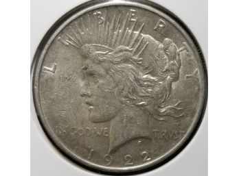 US 1922  Silver Peace Dollar - Fine