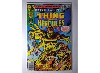 Marvel Comic Book - Marvel Two In One #44 Featuring The Thing & Hercules - From 1978