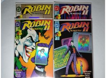 Comic Book Variant Lot - Robin II - The Joker's Wild! - 4 Variant Cover Comic Books From 1991
