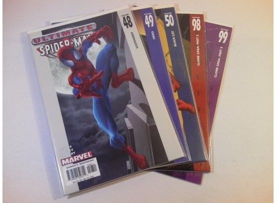 Comic Book Lot - Ultimate Spider-Man (1st Series) #48-50, #98 & #99
