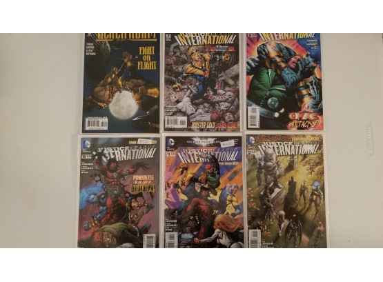 DC Comic Book Lot - 5 Justice League International & 1 Black Adam Comic