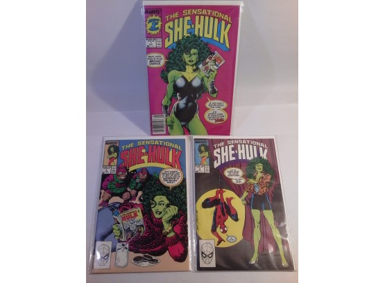 #1 Issue! - The Sensational She-Hulk (1989) #1 - Plus Issues #2 & #3 - Over 30 Years Old