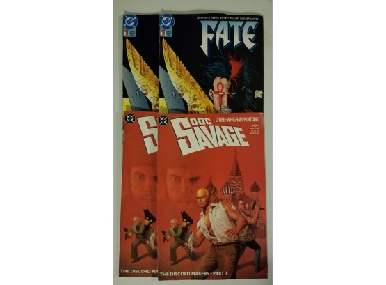 #1 Issue! - Doc Savage #1 (1988) #1 & Fate #1 (1994) Two Pairs Of #1 Comics