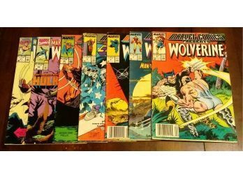 Marvel Comics Presents Comic Lot - #4, #8, #9, #11, #29, #56, #57 - 7 Comics - 30 Years Old