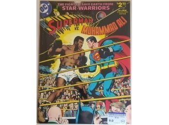 CBCS Rated 9.0 - Superman Vs. Muhammad Ali - 1978 Original Printing Oversized Comic Book - Rare