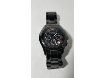 Emporio Armani Ceramica Watch - Ceramic Case And Band - Model AR1410