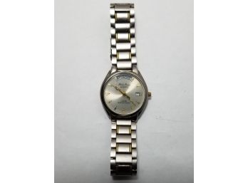Philip Persio Vintage Titanium Watch - 3 ATM - 2 Tone - Date & Day Of Week Display