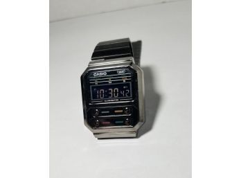 Casio Retro Digital Watch - Quartz 3503-A100WE - Gunmetal Band And Case