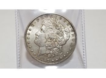 US 1897 Morgan Silver Dollar - Extremely Fine - Over 120 Year Old United States Silver Coin