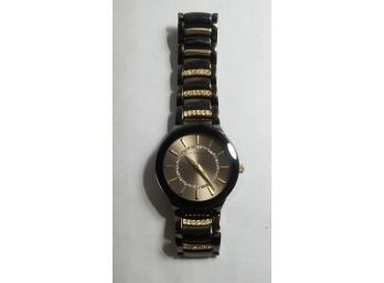 Geoffrey Beene Women's Two-Tone Crystal Bracelet Watch - GL0009GUG