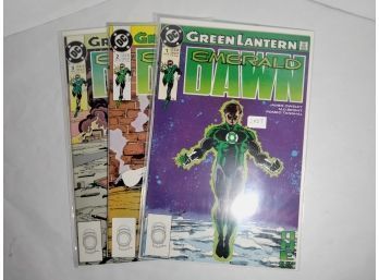 Green Lantern: Emerald Dawn Comic Lot - #1, #2, #3 - Over 30 Years Old