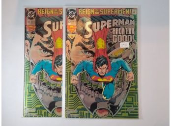 Superman #82 - 2 Copies - Reign Of The Supermen Finale - Dan Jurgens
