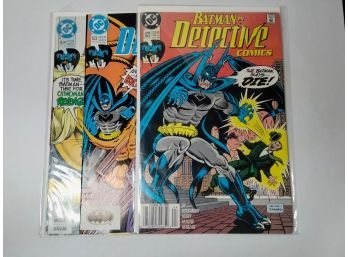 Detective Comics Comic Lot - #622, #623, #624 - Dick Spranger - Over 30 Years Old