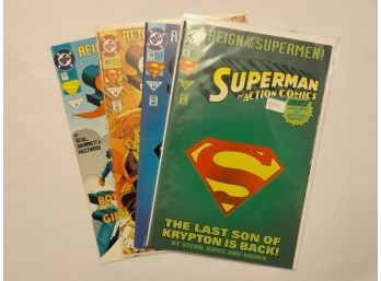 Reign Of The Supermen Comic Lot - 4 Comics