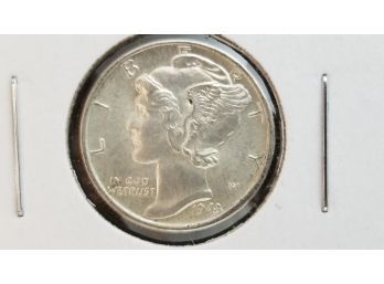 US 1943 Silver Mercury Dime - Uncirculated