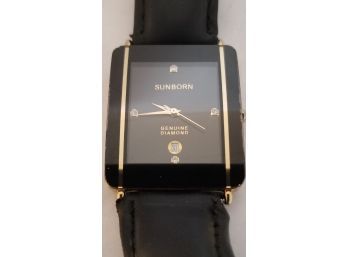 Sunborn Ladies Analog Watch - Genuine Diamond - Vintage