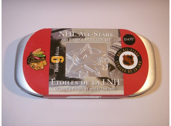 2001 NHL All Stars Stamp & Medallion Set - Bobby Hull