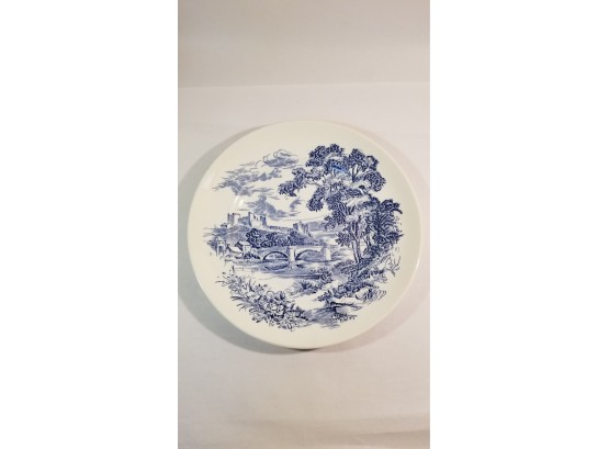 Antique Enoch Wedgwood China - 1 Dinner Plate - Countryside Blue Pattern - Produced In England
