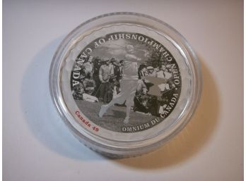 Round Playing Cards In Case - Open Championship Of Canada