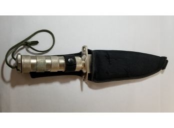 Knife Unknown Manufacturer - Survival Style Knife With Waterproof Storage And Holder