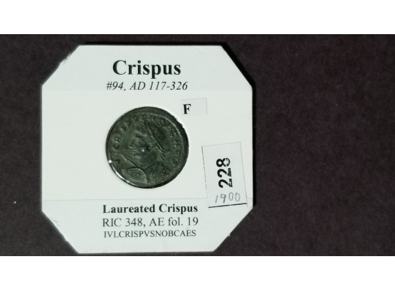 Ancient Roman Coin - Crispus AD 317 - 326 - Fine
