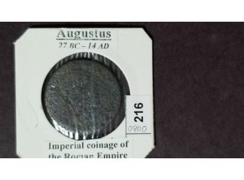 Ancient Roman Coin - Augustus 27 BC - 14 AD (2000 Years Old)