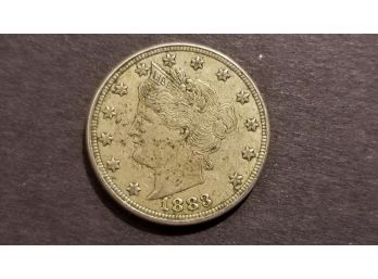 US 1883 Five Cents 'No Cents' - Very Fine To Extremely Fine