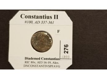 Ancient Roman Coin - Constantius II - 337 - 361 AD (over 1500 Years Old)