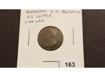 Civil War Token - G.B. MC Clellan US Copper