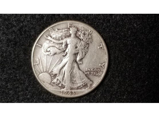 US 1943 Walking Liberty Half Dollar - Very Fine