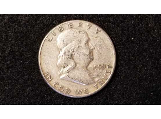 US 1950 Franklin Silver Half Dollar - Very Fine