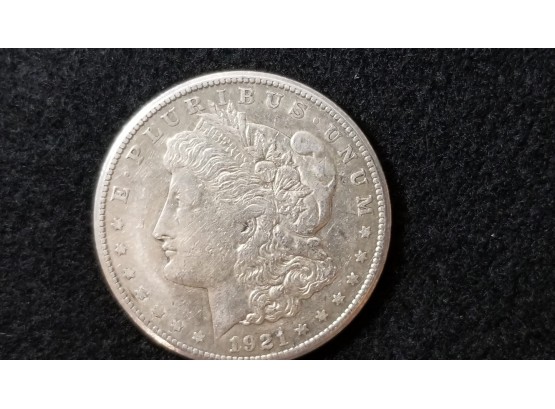 US 1921 S Morgan Silver Dollar - 100 Year Anniversary Of Last Silver Morgan - Fine