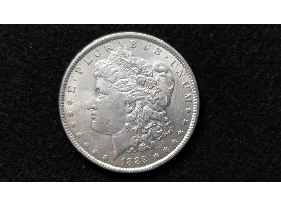 US 1889 Morgan Silver Dollar - Almost Uncirculated - Nice And Frosty