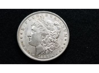 US 1888 Morgan Silver Dollar - Almost Uncirculated