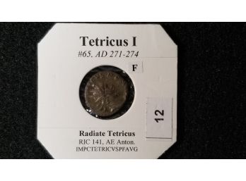 Ancient Roman Coin - Tetricus I 271-274 AD (over 1500 Years Old)