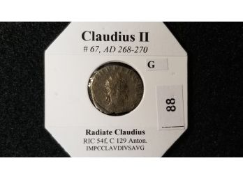 Ancient Roman Coin - Claudius II - 268 - 270 AD (over 1500 Years Old)