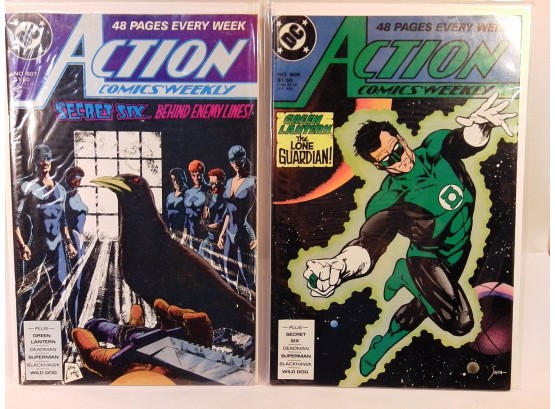 Action Comics Comic Pack - Action Comics #607 & #608 - Over 30 Years Old