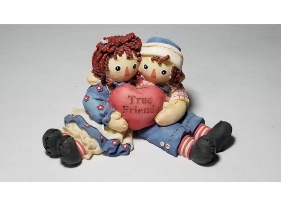 Raggedy Ann & Andy Sitting Figurines - True Friends - 801267 - Limited Edition