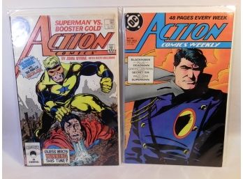 Action Comics Comic Pack - Action Comics #594 & #603 - John Byrne - Over 30 Years Old