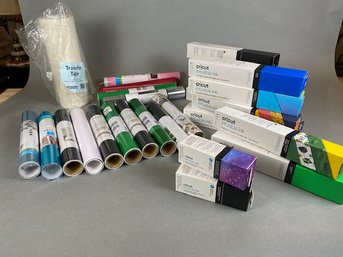 Large Lot Of Cricut Infusible Ink Transfer Sheets And Premium Vinyl In A Variety Of Colors
