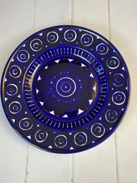 Beautiful Arabia Finland Cobalt Blue, Deep, Round Platter