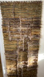 Incredible Tapestry Or Wall Hanging Made By Weaving Together Pieces From Deconstructed Fur Coats