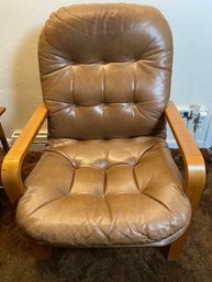 Vintage MCM Mid-Century Chocolate Brown Brigger Arm Chair, Klein Design, Lot A