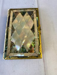 Incredible Antique Bible With Mother Of Pearl And Other Inlays On Cover