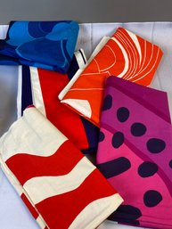 Lot Of Five Wonderful Pieces Of Marimekko Fabric