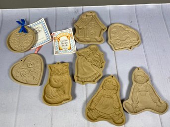 Fun Collection Of Brown Bag Cookie Art Cookie Molds Including Raggedy Ann & Andy, Angel & Hummingbird