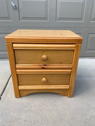 Single 2-Drawer Nightstand Or End Table, Bedroom Furniture