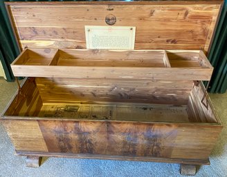 Vintage Abernathy Tennessee Cedar Hope Chest Or Blanket Chest With Cooper Hardware And Key