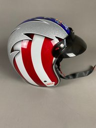 Spectacular Bell Custom 500 Motorcycle Helmet With Cobra, Size XL, With Storage Bag And Owner's Manual